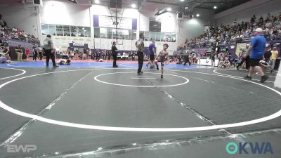 43 lbs Semifinal - Ezekiel Baker, Skiatook Youth Wrestling vs Finlee Bowman, Team Tulsa Wrestling Club