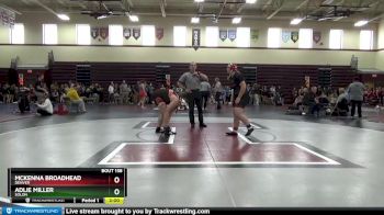 206-210 lbs 1st Place Match - Adlie Miller, Solon vs McKenna Broadhead, Denver