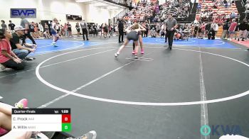 115 lbs Quarterfinal - Cara Prock, Warner Eagles Youth Wrestling vs Addison Willis, Wagoner Takedown Club