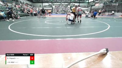 190-198 lbs Quarterfinal - Ali Adel, Harper Hawks vs David Papach, Berg Wrestling Training Center