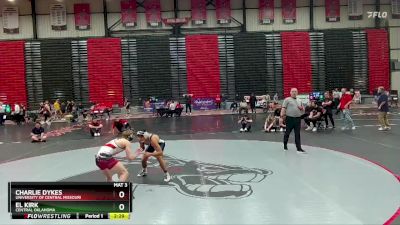 133 lbs 1st Place Match - Charlie Dykes, University Of Central Missouri vs El Kirk, Central Oklahoma