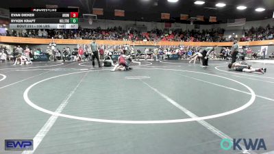 106 lbs Rr Rnd 1 - Evan Dieker, ARDMORE TAKEDOWN CLUB vs Ryken Kraft, Bridge Creek Youth Wrestling