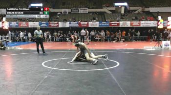 150 lbs Quarters & Wb (16 Team) - Cameron Coleman, Western Branch vs Drake Shultz, Kellam