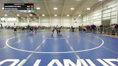 52 lbs Consi Of 8 #2 - Alexander Szymko, Southside WC vs Brycen Espinal, Methuen