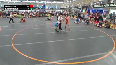 120 lbs Champ. Round 1 - Jacob Collier, Unattached vs Zachary Krupar, Unattached