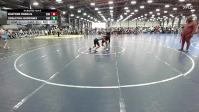100 lbs Round 2 (10:30am Friday) - Sebastian Gutierrez, Cali Red vs Brayden Dejesus, Scorpions