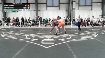 285 lbs Round Of 16 - Jaden Tesher, Rhode Island College vs Lincoln Bibla, Coast Guard