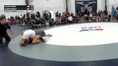 76 kg Quarterfinal - Leilani Lemus, Surfside Girls - W vs Alexis Penley, Mat Demon - W