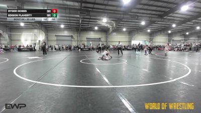 95 lbs Consi Of 32 #2 - Ryder Hobbs, Salina Wrestling Club vs Edison Flaherty, Viking Wrestling Club (IA)