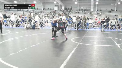 170 lbs Rr Rnd 1 - Braxton Carr, Freakztyle Black - HSB vs Ryker Cox, BlueWave - HSB