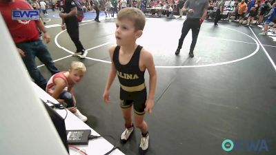 64 lbs Quarterfinal - Callan Carson, Salina Wrestling Club vs Kael Camper, Caney Valley Wrestling