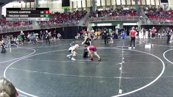 60-64 lbs Cons. Round 1 - Finleigh Obrien, Ansley-Litchfield Youth Wrestling vs Octavia Hampson, Lincoln Girls Wrestling