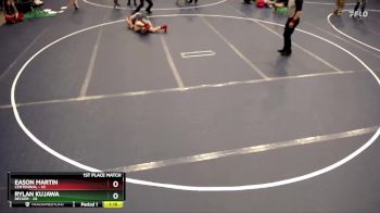 115 lbs Finals (8 Team) - Eason Martin, Centennial vs Rylan Kujawa, Becker