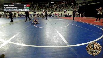 40 lbs Consi Of 8 #1 - Talen Cooper, Shawnee Takedown Club vs Manny Blackburn, Little Axe Takedown Club