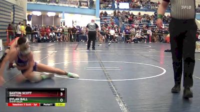 126 lbs Quarterfinal - Saxton Scott, Idaho Falls vs Dylan Ball, Sugar Salem