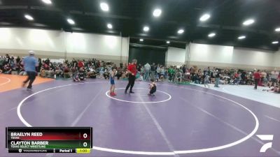 48-49 lbs Round 3 - Braelyn Reed, Texas vs Clayton Barber, Texas Select Wrestling