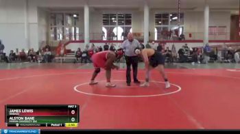 285 lbs Cons. Round 3 - Alston Bane, Marian University (IN) vs James Lewis, Wabash