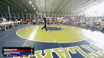 157 lbs Semis & 1st Wrestleback (8 Team) - Warren Ritter, Minnesota Red vs Shepard Stephens, Utah Gold