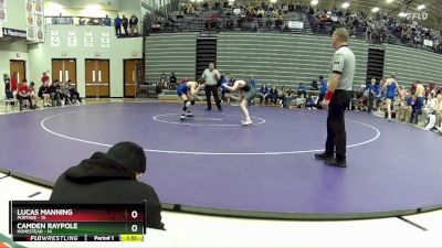 106 lbs Semis & 1st Wrestleback (8 Team) - Camden Raypole, Homestead vs Lucas Manning, Portage