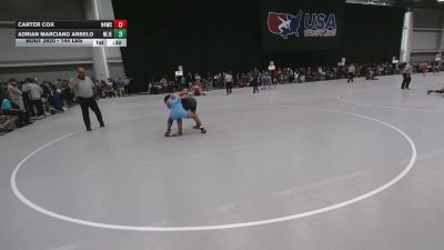 144 lbs Cons. Sub-rd Of 16 - Adrian Marciano Arbelo, New Jersey vs Carter Cox, Ranger 47 Wrestling Club
