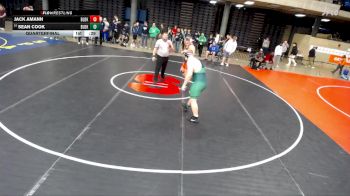 285 lbs Quarterfinal - Sean Cook, Niles Notre Dame vs Jack Amann, Unattached