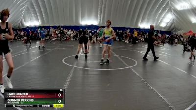 105 lbs Round 6 (8 Team) - Gunner Perkins, Westshore vs Liam Skinner, Crossroads Wrestling