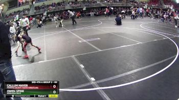 60 lbs Champ. Round 1 - Callum Mayer, Perkins County Youth Wrestling vs Owen Spink, Nebraska Boyz