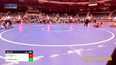 84 lbs Quarterfinal - Beau Junge, MANTANONA-TC vs Kai McDonald, Sebolt Wrestling Academy