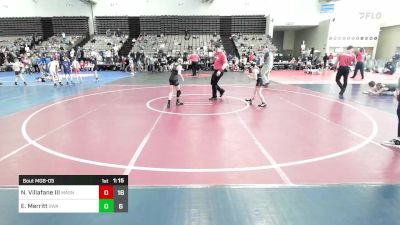 73 lbs Rr Rnd 5 - Nelson Villafane III, Mat Assassins vs Elijah Merritt, Roundtree Wrestling Academy Blue