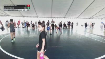 77 lbs Quarterfinal - Memphis Miranda, Lab Academy vs Lukas Young, Hemet Youth Wrestling Club