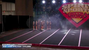 East Coast Evolution - Cyclones [2026 L1.1 Mini - PREP Day 1] 2026 Spirit Sports Hershey Nationals