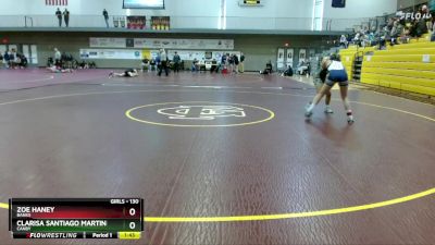 130 lbs Champ. Round 1 - Clarisa Santiago Martinez, Canby vs Zoe Haney, Banks