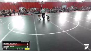 62 lbs Cons. Round 3 - Louden Smith, Wisconsin vs Michael McCauley, Warrior Youth Wrestling