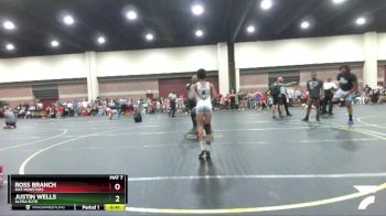 65 lbs Quarterfinal - Justin Wells, ALPHA ELITE vs Ross Branch, Mat Monstars