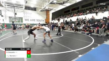 126 lbs Cons. Round 3 - Luis Romero, Villa Park vs Nathan Boquete, Paramount