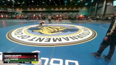 83-88 lbs Round 1 - Louis Sanchez, USA GOLD vs Kaeden Kikumoto, Relentless Wrestling