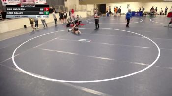 12U GIRLS - 87 lbs Cons. Semis - Aria Anderson, Rebels Youth Wrestling vs Nora Graner, Minnesota