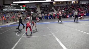 55 lbs Cons. Round 2 - Raylee Cersovsky, The Best Wrestler vs Breckyn Tripp, Ellsworth County Kids Wrestling