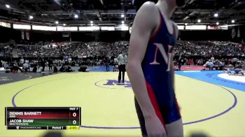 2A 138 lbs Champ. Round 1 - Jacob Shaw, New Plymouth vs Dennis Barnett, Ririe