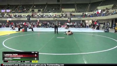 60 lbs Cons. Round 2 - Landon Thom, Pursuit Wrestling Minnesota vs Brooks Lanners, Dakota Boyz