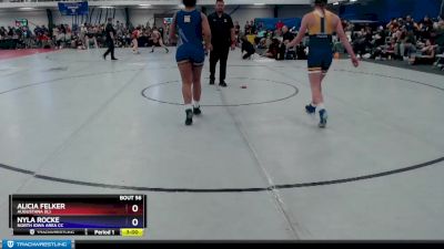 130 lbs Cons. Round 1 - Nyla Rocke, North Iowa Area CC vs Alicia Felker, Augustana (IL)