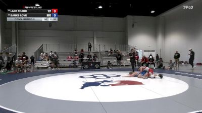 86 lbs Cons. Round 5 - Lane Foard, VA Team Predator vs Banks Love, Mustang Wrestling Club