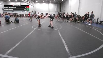 165 lbs Round 4 (6 Team) - Shane Ryan, South Side WC Blue vs Arius Gingerich, Dayton Bandits
