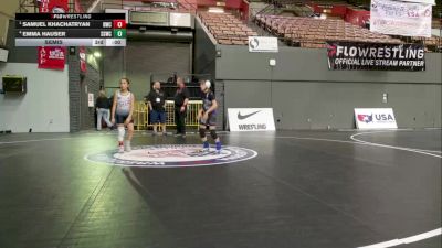 Intermediate Girls - 80 lbs Cons. Semis - Camilla Gomez, Team Selma Wrestling Club vs Izelia Boggust, Yucaipa Thunder Wrestling Club