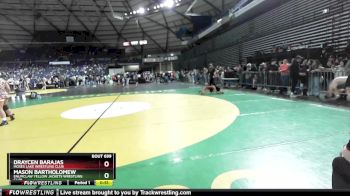 53-55 lbs Round 3 - Mason Bartholomew, Enumclaw Yellow Jackets Wrestling Club vs Draycen Barajas, Moses Lake Wrestling Club