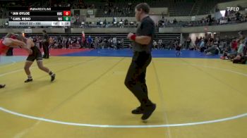 155 lbs Quarterfinal - Ian Oyloe, Warrior Mat Club vs Cael Reno, Sarbacker Wrestling Academy