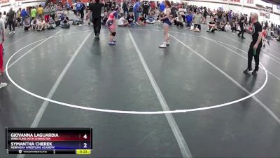 124 lbs Round 1 - Giovanna LaGuardia, Wrestling With Character vs Symantha Cherek, Nebraska Wrestling Academy