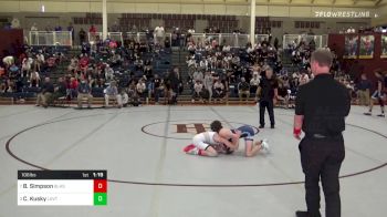 106 lbs Semifinal - Benny Simpson, Bishop Lynch High School vs Cael Kusky, Lovett