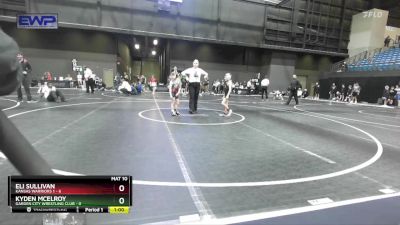 52 lbs Round 1 (10 Team) - Eli Sullivan, Kansas Warriors 1 vs Kyden Mcelroy, Garden City Wrestling Club