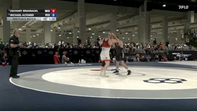 87 kg 3rd Place Match - Zachary Braunagel, Navy Wrestling Club/NYAC vs Michael Altomer, NYAC/Curby